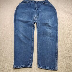 Vintage Lee‎ Riders Jeans Women 32 Tapered Mom Jean USA Made Denim 90s High Rise